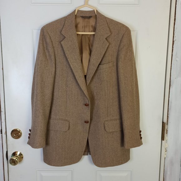 Tan Peruvian Alpaca Wool Sports Coat by CINCA 40R - Picture 1 of 8